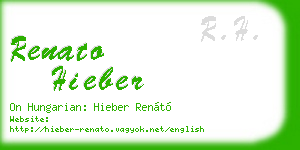 renato hieber business card